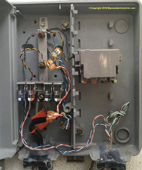 telephone junction box outdoor that are beside road|telephone wiring diagram outside box.